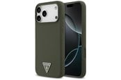 Puhelin - Kannet ja kotelot - GUESS Silicone Triangle Logo MagSafe Case for iPhone 17 Pro Max - Green - 3666339517304