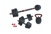 Urheilu & Fitness - ASG Vægtsæt 30 kg. Black/Red - ASG4519BLACKONE SIZE