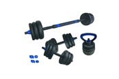 Urheilu & Fitness - ASG Vægtsæt 30 kg. Black/Blue - ASG4520BLACKONE SIZE