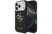 Puhelin - Kannet ja kotelot - GUESS Grained Big 4G Classic Logo case for iPhone 17 Pro - black - 3666339518097