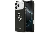 Puhelin - Kannet ja kotelot - GUESS Grained Big 4G Classic Logo case for iPhone 17 Pro Max - black - 3666339518103
