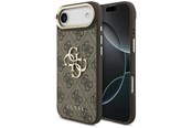 Puhelin - Kannet ja kotelot - GUESS 4G Big 4G Classic Logo Case for iPhone Air - Brown and Gold - 3666339521929