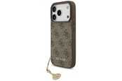 Puhelin - Kannet ja kotelot - GUESS 4G Charms Collection MagSafe case for iPhone 17 Pro - brown - 3666339525637