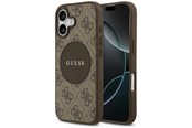 Puhelin - Kannet ja kotelot - GUESS 4G Circle Classic Logo MagSafe case for iPhone 17 - brown - 3666339490003