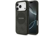 Puhelin - Kannet ja kotelot - GUESS 4G Circle Classic Logo MagSafe case for iPhone 17 Pro - black - 3666339489984