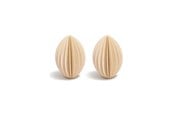 Sisustus - Simiu - Joulukoriste - 6 cm - Ovaali - Beige - 2 kpl pakkaus - 5714255018974