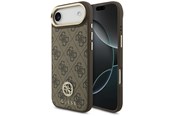 Puhelin - Kannet ja kotelot - GUESS 4G Strass Logo MagSafe Case for iPhone Air - Brown - 3666339529277