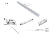 Smart Home - Älykoti - HiluX Troldtekt LED-sarja - 3 x PureLED 60 cm - 3000K - Sis. 75W driver ja Zigbee-himmennin - 5714255012934