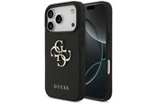 Puhelin - Kannet ja kotelot - GUESS Grained Big 4G & Classic Logo case for iPhone 17 Pro - black - 3666339524890
