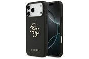 Puhelin - Kannet ja kotelot - GUESS Grained Big 4G & Classic Logo case for iPhone 17 Pro Max - black - 3666339524906