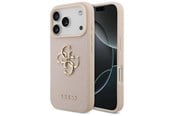Puhelin - Kannet ja kotelot - GUESS Grained Big 4G & Classic Logo iPhone 17 Pro Case - Pink - 3666339524937