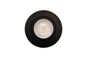 Valaisimet - Scan Products Luna Quick Install 2.0 alasvalo ISO GU10 matta musta 2700K 370lm 5W himmennettävä IP44 - 10145