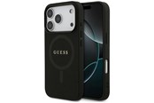 Puhelin - Kannet ja kotelot - GUESS Saffiano Classic Logo MagSafe Case for iPhone 17 Pro - Black - 3666339492397