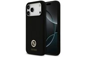 Puhelin - Kannet ja kotelot - GUESS Silicone Logo Strass 4G MagSafe Case for iPhone 17 Pro Max - Black - 3666339553135