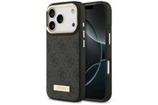 Puhelin - Kannet ja kotelot - GUESS 4G Logo Plate MagSafe Case for iPhone 17 Pro - Black - 3666339489748