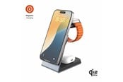 Puhelin - Adapterit & Laturit - FIXED 3in1 Mag ALU 25W Qi2.2 Wireless Apple Charging station - Space Grey - FIXMPOS-AL3-GR