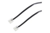 Verkkokaapelit - Helos S-Impuls phone cable - 1.5 m - black - Musta - 1m - 70083-1.5