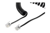Verkkokaapelit - SCONN S-Impuls phone cable - 10 m - black - Musta - 10m - 70135-10