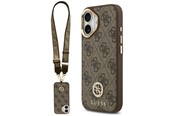 Puhelin - Kannet ja kotelot - GUESS 4G Strass Logo & Big Strap Metal Buttons MagSafe Case for iPhone 17 - Brown - 3666339550950