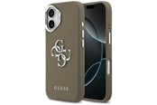 Puhelin - Kannet ja kotelot - GUESS Grained Big 4G Classic Logo iPhone 17 Case - Brown - 3666339518233