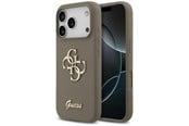 Puhelin - Kannet ja kotelot - GUESS Silicone Big 4G Script Case for iPhone 17 Pro - Brown - 3666339522414