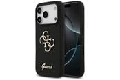 Puhelin - Kannet ja kotelot - GUESS Silicone Big 4G Script Case for iPhone 17 Pro - Black - 3666339522254