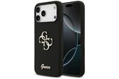 Puhelin - Kannet ja kotelot - GUESS Silicone Big 4G Script Case for iPhone 17 Pro Max - Black - 3666339522261