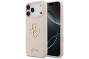 Puhelin - Kannet ja kotelot - GUESS Silicone Big 4G Script Case for iPhone 17 Pro Max - Pink - 3666339522742
