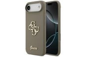 Puhelin - Kannet ja kotelot - GUESS Silicone Big 4G Script Case for iPhone Air - Brown - 3666339522407