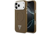 Puhelin - Kannet ja kotelot - GUESS Triangle Logo MagSafe case for iPhone 17 Pro - brown - 3666339515539