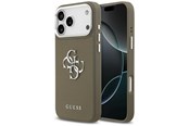 Puhelin - Kannet ja kotelot - GUESS Grained Big 4G Classic Logo Case for iPhone 17 Pro Max - Brown - 3666339518264
