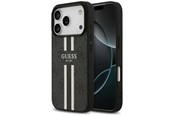 Puhelin - Kannet ja kotelot - GUESS 4G Printed Stripes MagSafe case for iPhone 17 Pro - black - 3666339491383
