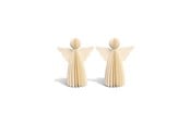 Sisustus - Mumi3D Joulukoriste - enkelit - 6 cm - beige - 2 kpl - 5714255018769