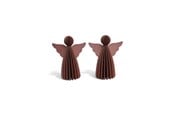 Sisustus - Mumi3D Joulukoriste - enkelit - 6 cm - punainen - 2 kpl - 5714255018752
