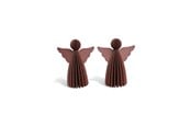 Sisustus - Mumi3D Joulukoriste - enkelit - 9 cm - punainen - 2 kpl - 5714255018899