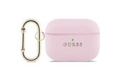 Puhelin - Muut lisävarusteet - GUESS Grained Classic Logo Case for AirPods Pro 3 - Pink - 3666339574789