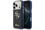 Puhelin - Kannet ja kotelot - GUESS IML 4G Script Metal Case for iPhone 17 Pro - Blue - 3666339590543