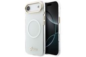 Puhelin - Kannet ja kotelot - GUESS IML Gradient Script Metal MagSafe Case for iPhone Air - White - 3666339588618