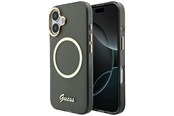 Puhelin - Kannet ja kotelot - GUESS IML Script Metal MagSafe Case for iPhone 17 - Black - 3666339583002