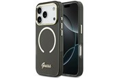 Puhelin - Kannet ja kotelot - GUESS IML Script Metal MagSafe Case for iPhone 17 Pro Max - Black - 3666339583033