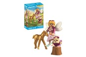 Playmobil - Playmobil Keijut - Golden Unicorn Foal with Fairy - 71844 - 71844
