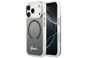 Puhelin - Kannet ja kotelot - GUESS IML Gradient Script Metal MagSafe Case for iPhone 17 Pro - Black - 3666339588144