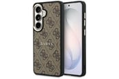 Puhelin - Kannet ja kotelot - GUESS 4G Embossed Ring MagSafe case for Samsung Galaxy S26 - brown - 3666339613181