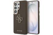 Puhelin - Kannet ja kotelot - GUESS Grained Big 4G Metal Logo Case for Samsung Galaxy S26 Ultra - Brown - 3666339612962