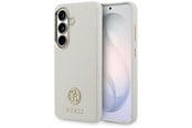 Puhelin - Kannet ja kotelot - GUESS Rhinestone Round Logo MagSafe Case for Samsung Galaxy S26 - Beige - 3666339613426