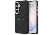 Puhelin - Kannet ja kotelot - GUESS Saffiano Peony Embossed Ring MagSafe case for Samsung Galaxy S26 - black - 3666339613273