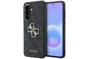 Puhelin - Kannet ja kotelot - GUESS Leather 4G Metal Logo Case for Samsung Galaxy A37 5G - Black - 3666339620936
