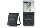 Puhelin - Kannet ja kotelot - GUESS 4G Classic MagSafe Case for Samsung Galaxy Z Flip 8 - Black - 3666339662646