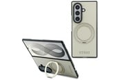 Puhelin - Kannet ja kotelot - GUESS Magnetic Ring Stand Grained Classic Logo MagSafe case for Samsung Galaxy Z Fold 8 Ultra - beige - 3666339662806