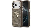 Puhelin - Kannet ja kotelot - GUESS 4G Big 4G Classic Logo Case for iPhone 17 Pro / 18 Pro - Brown and Gold - 3666339651060